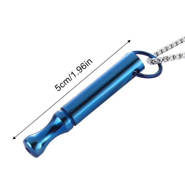 Stainless Steel Mindful Breathing Necklace – Calm, Harmony & Anti-Smoking Support