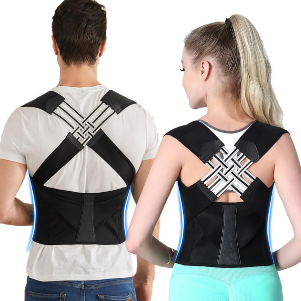 Adjustable Full Back Posture Corrector Brace – Unisex Support