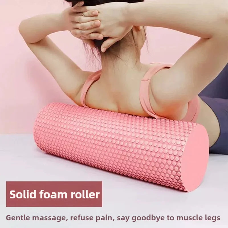 Foam Yoga Roller – Pilates Hexagonal EVA Home Workout Support (9.5cm x 29.7cm)