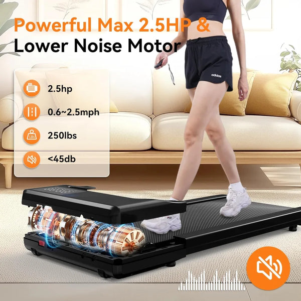 Under Desk Treadmill - Portable Walking Pad – 3-in-1 with Remote Control & LED Display