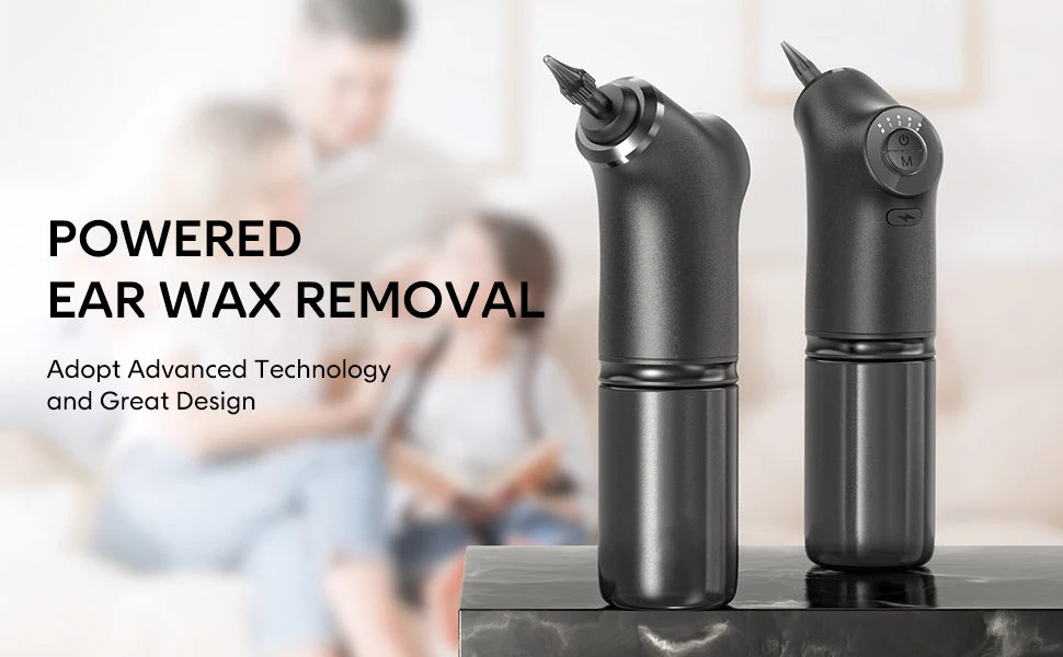 Electric Ear Cleaner Kit – 4 Pressure Modes Ear Wax Removal Irrigation System for Adults & Children