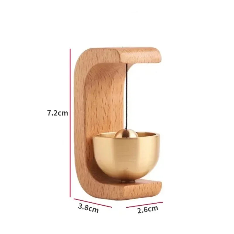 Wooden Wind Chimes Wireless Doorbell – Decorative Hanging Entrance Bell