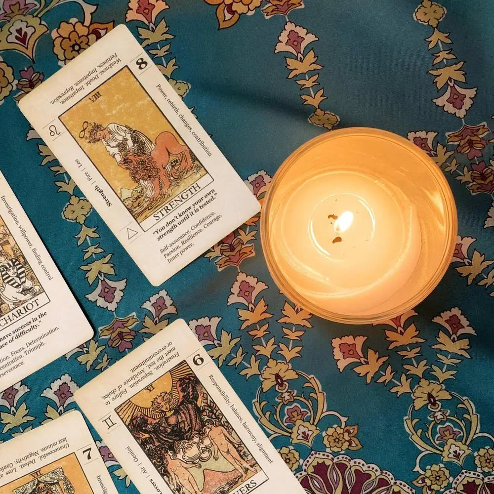 Antiqued 78-Card Set with Upright & Reversed Meanings - Beginner Tarot Deck with Keywords