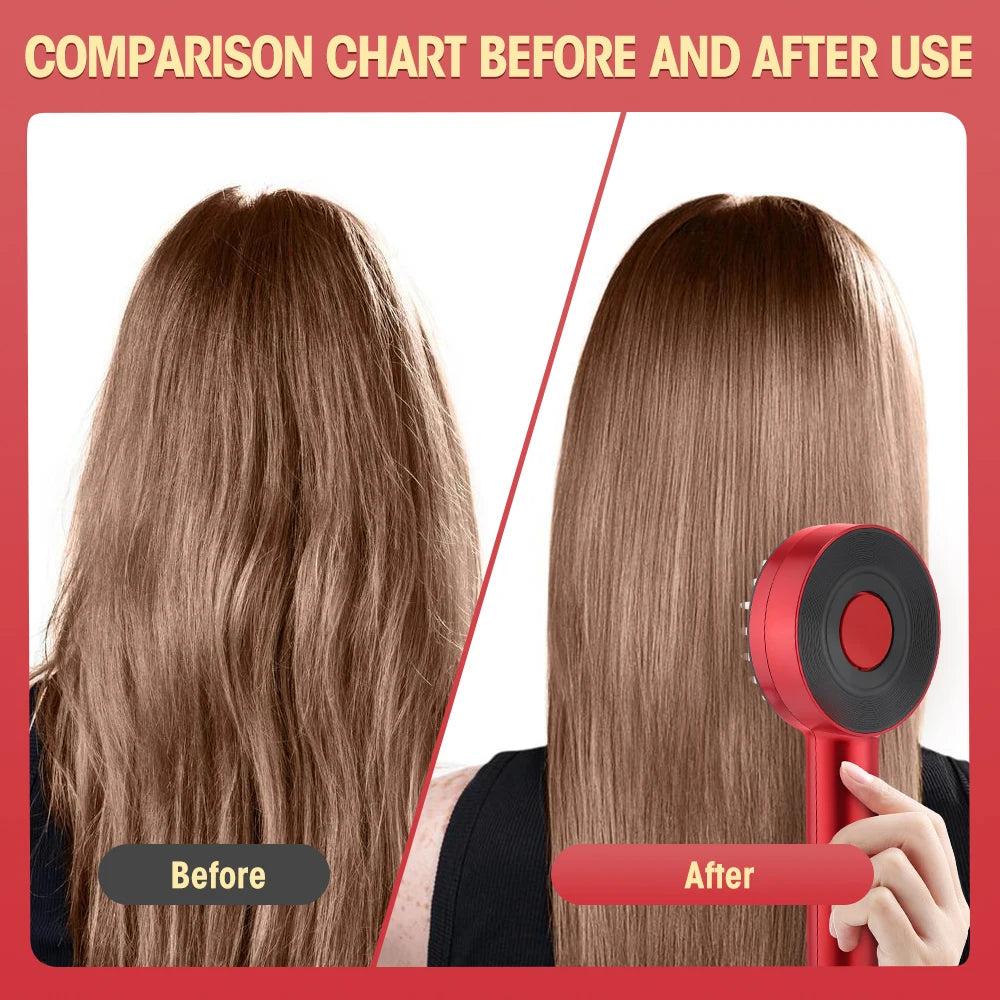 Infrared Electric Scalp Massager Comb – Hair Growth Stimulator & Essence Applicator, 3-Mode