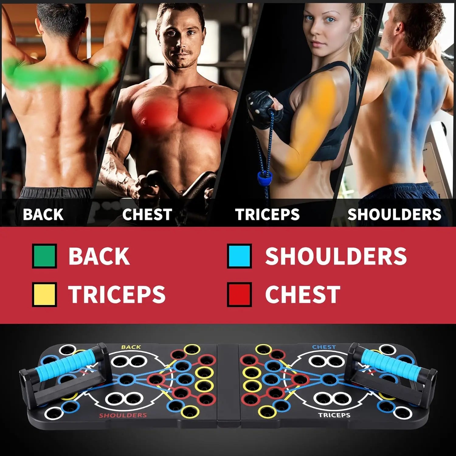 Push Up Support Board – Multifunctional - Chest, Core & Upper Body Strength Training Tool