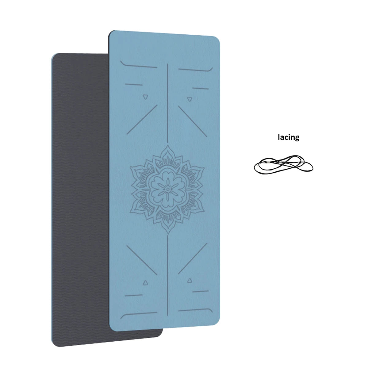 Yoga Mat – Eco-Friendly TPE - Non-Slip Fitness Mat with Alignment Guide