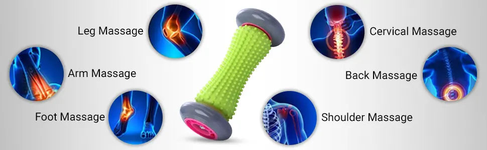 Foot Massage Roller & Yoga Ball Set – Plantar Fascia Relief & Muscle Relaxation Tool for Fitness and Recovery
