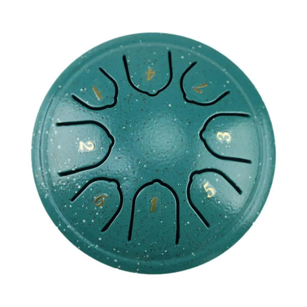 4.5-Inch 8-Tone Steel Tongue Drum – Mini Hand Pan with Accessories