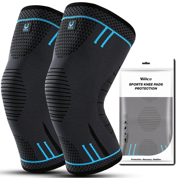 1pc Compression Knee Support Sleeve – Sports Brace with Springs