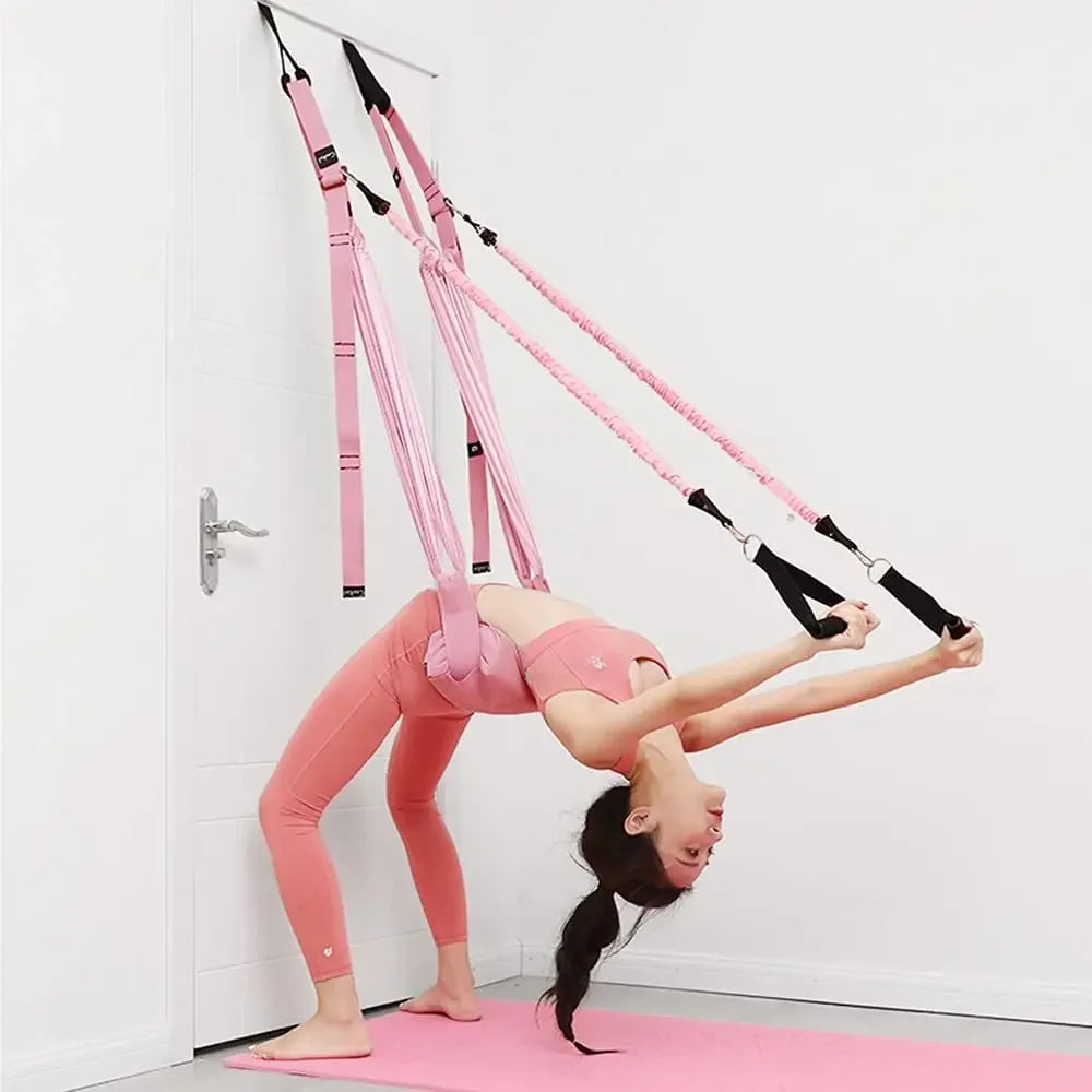 Adjustable Aerial Yoga Strap – Anti-Gravity Hammock Swing for Stretching, Handstands & Fitness Training