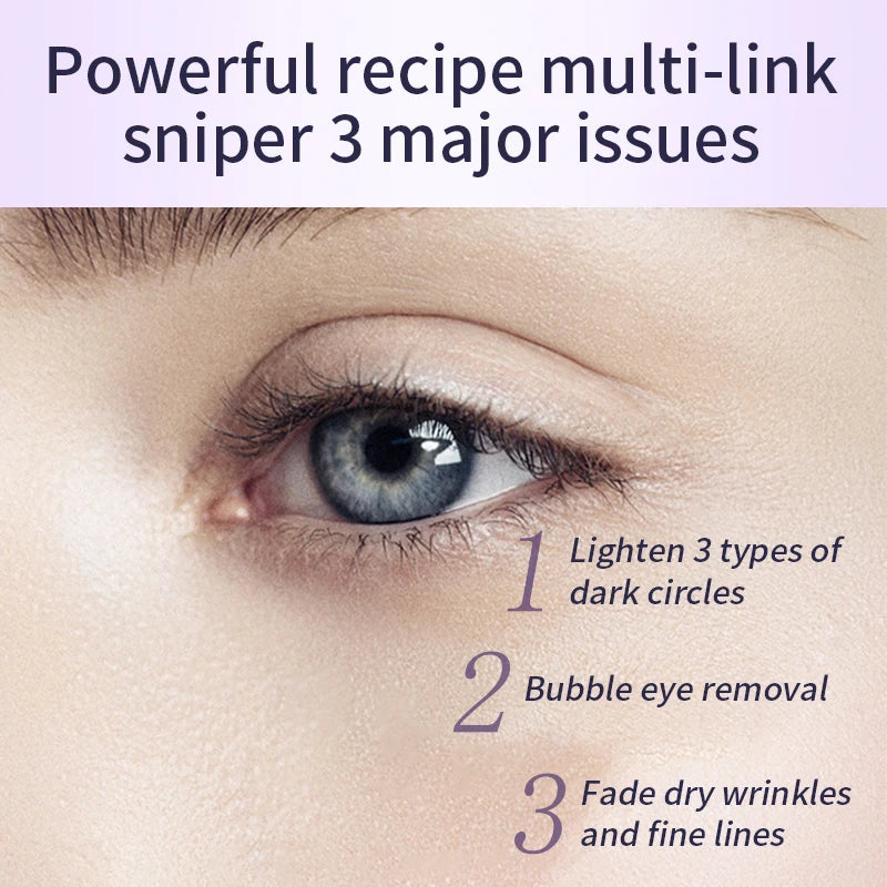 O'CHEAL Anti-Wrinkle & Dark Circle Eye Cream with Roller Massager – Hyaluronic Acid Formula