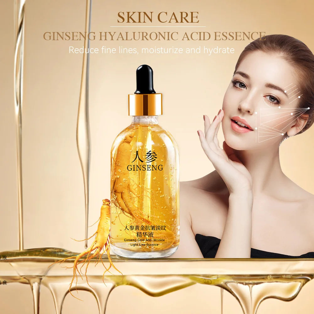 Gold Hyaluronic Acid & Nicotinamide Face Serum – Anti-Aging, Whitening & Collagen Boosting Skincare, 100ml 24K