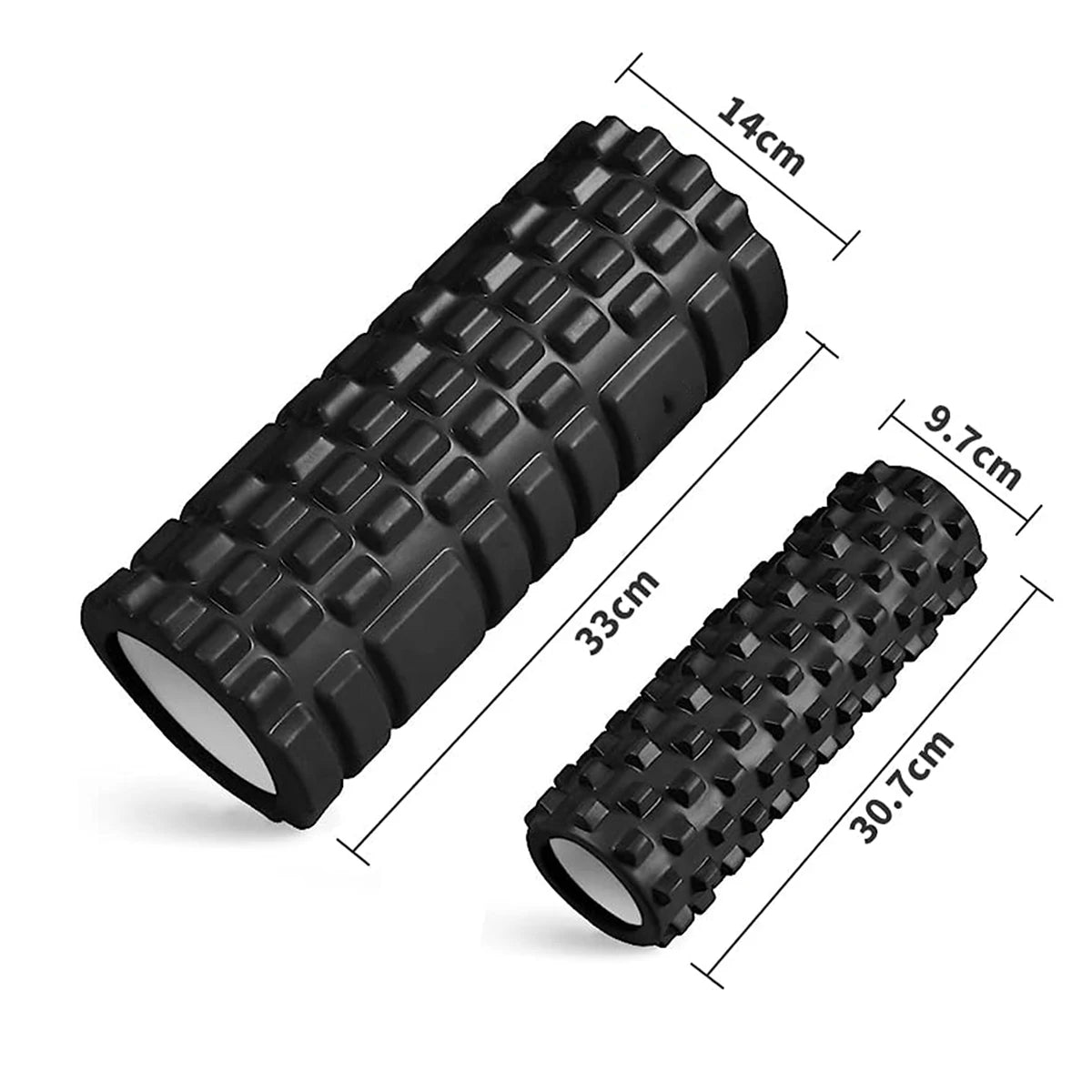 Foam Yoga Column – Muscle Massage Roller for Back, Legs &amp; Full-Body Training- 33cm