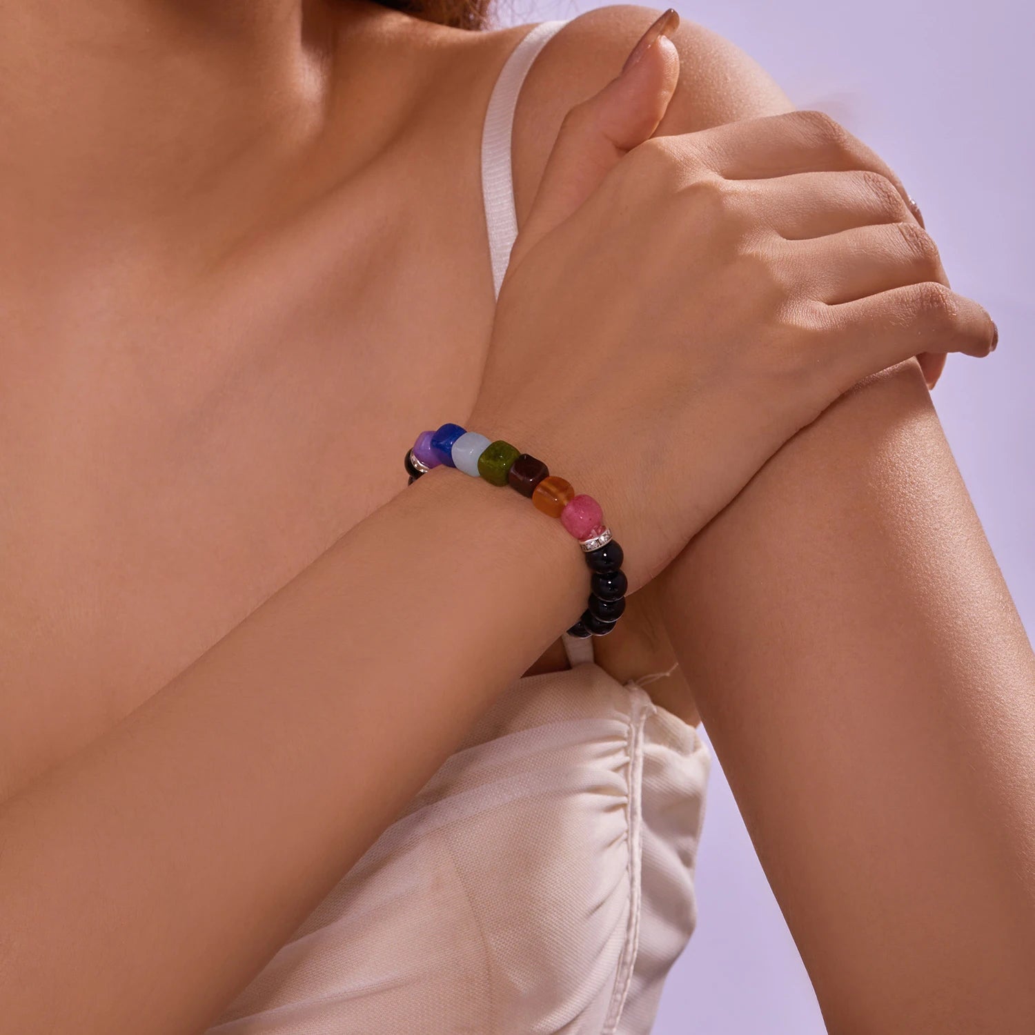 Natural Stone 7 Chakra Energy Bracelet – Good Luck & Protection Jewelry for Men and Women
