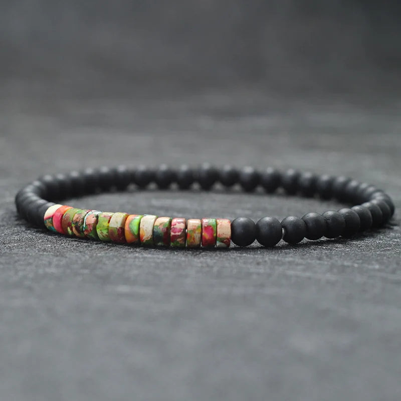 New Minimalist 4mm Bead Bracelet – Emperor Onyx Meditation Bracelet for Men & Women
