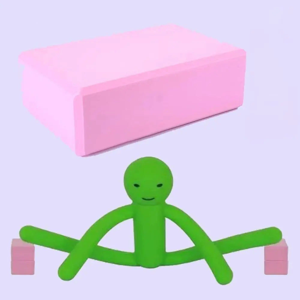 Yoga Block – Colored EVA - Non-Slip Foam Fitness Brick for Yoga, Pilates & Stretching