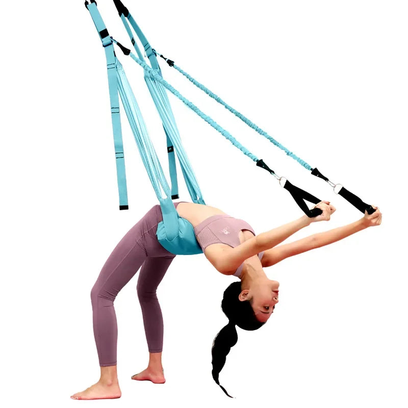 Adjustable Aerial Yoga Strap – Anti-Gravity Hammock Swing for Stretching, Handstands & Fitness Training