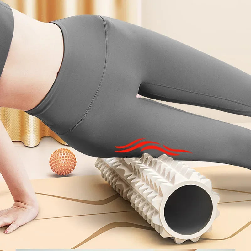 Full Body Massage Mace Foam Roller Set – Complete Muscle Relaxation & Yoga Fitness Equipment Kit