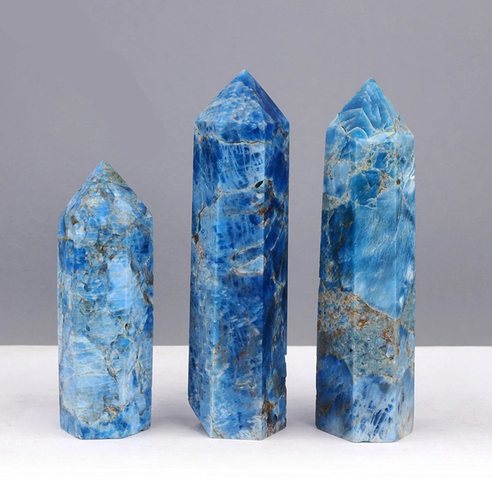 Natural Stone & Crystal Point Wand – Obelisk for Healing, Meditation & Decor