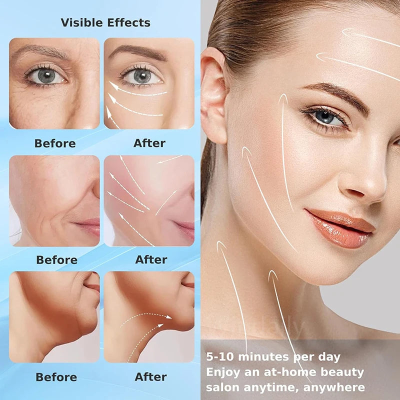 Anti-Wrinkle Facial & Neck Massager – Skin Tightening and Lifting Device, 7 Colors