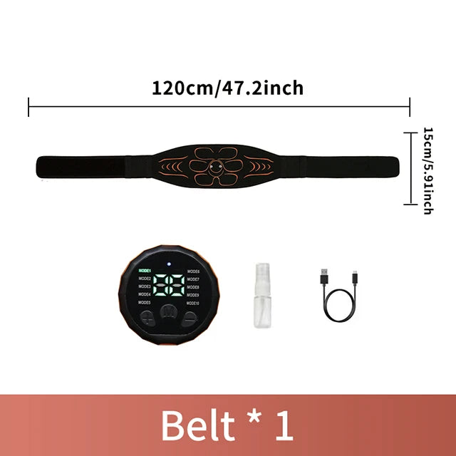 Abdominal Massager Waist Belt – Smart Muscle Toner for Abs, Arms & Legs | Fitness & Massage Training Equipment