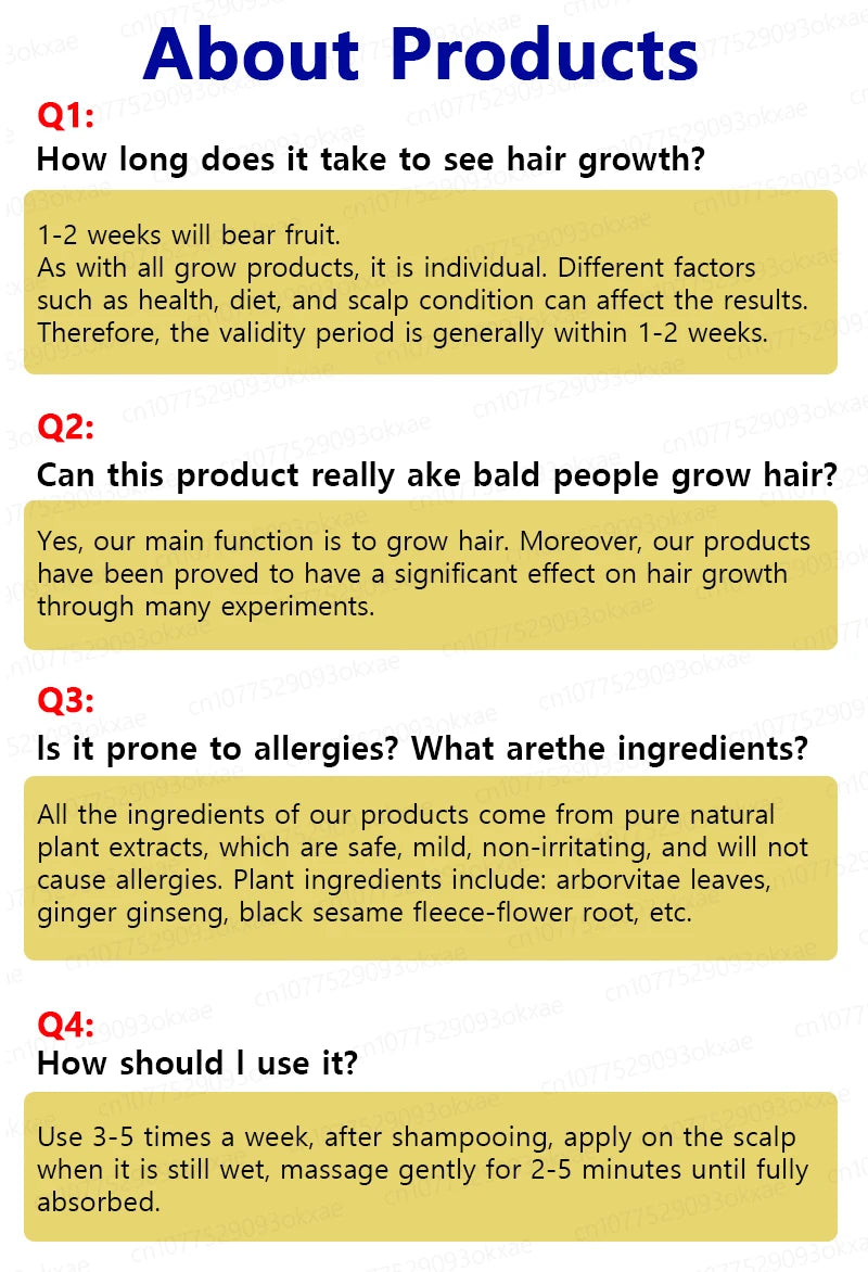 Natural Hair Growth & Hair Loss Control Essential Oil – Unisex Scalp Treatment, 30ml