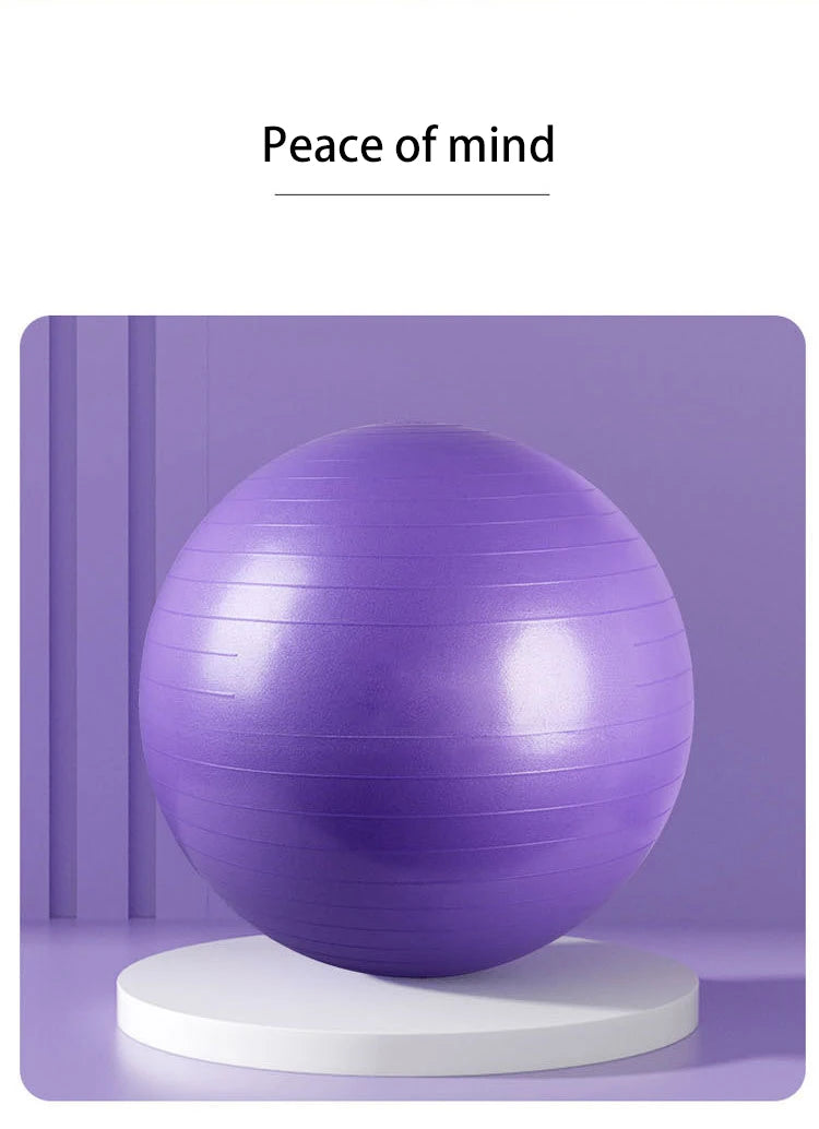 Exercise Yoga Ball – Balance Stability Swiss Ball for Home, Office & Gym