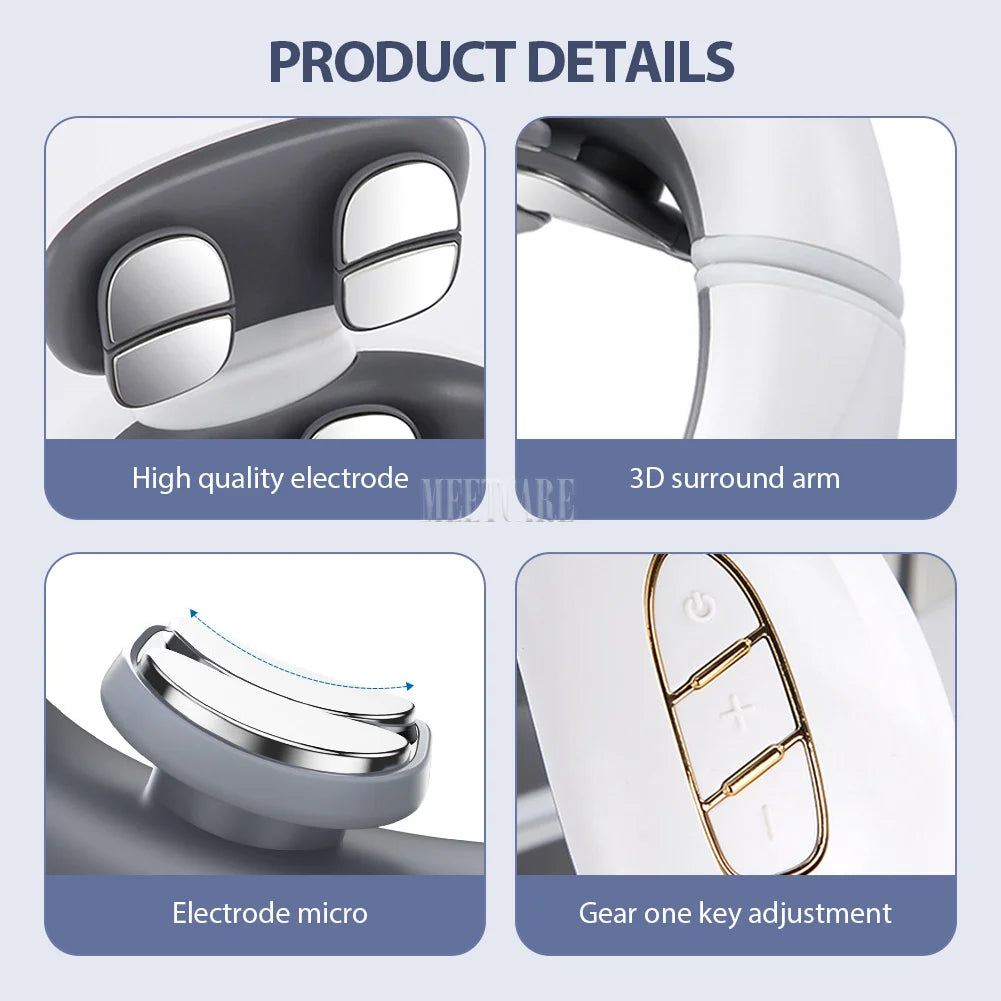 Wireless TENS Neck & Shoulder Massager with Heat