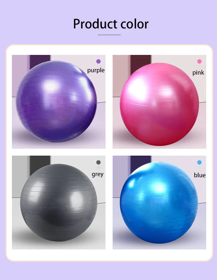 Exercise Yoga Ball – Balance Stability Swiss Ball for Home, Office & Gym