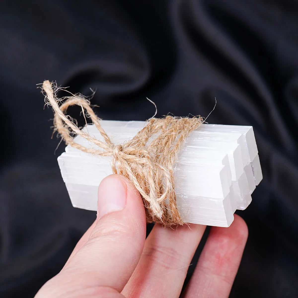 Natural Moroccan Selenite Crystal Set – Selenite Bar, Plate & Sheet Combo
