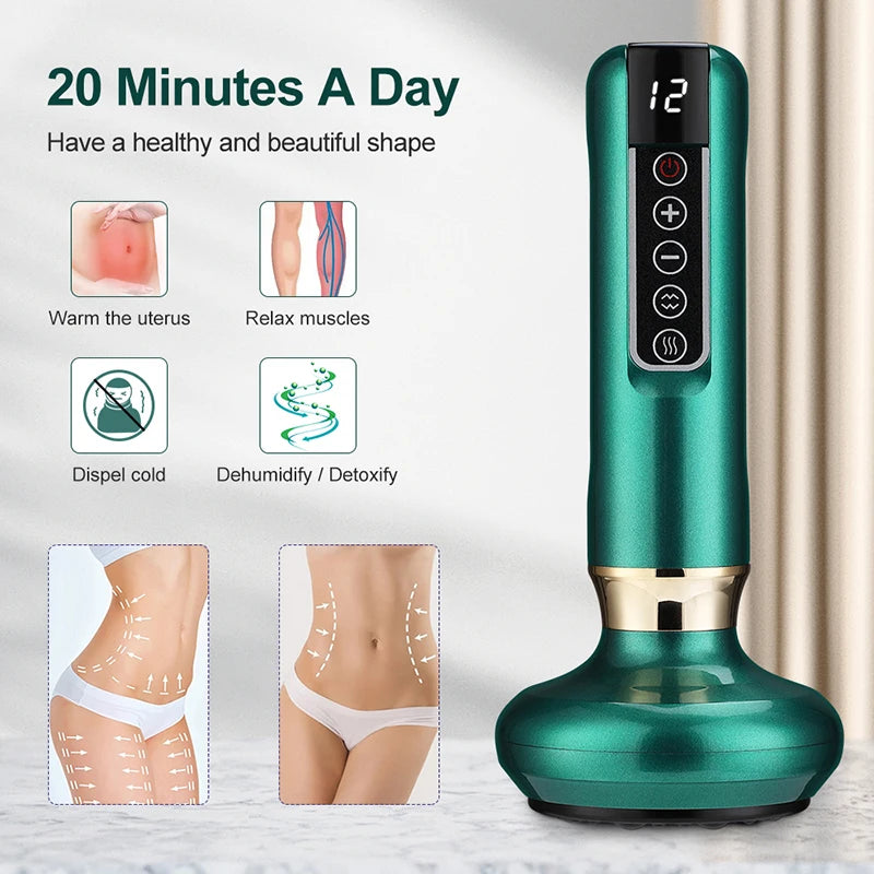 Electric Cupping & Gua Sha Massager – Anti-Cellulite Slimming Tool