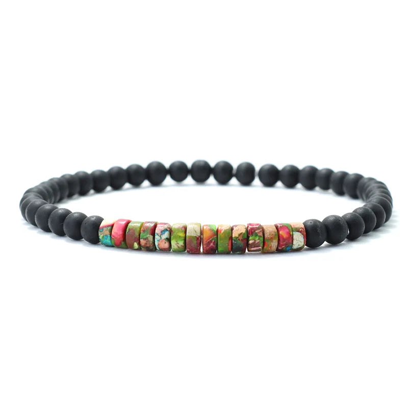 New Minimalist 4mm Bead Bracelet – Emperor Onyx Meditation Bracelet for Men & Women