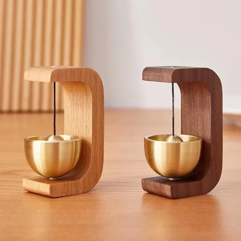 Wooden Wind Chimes Wireless Doorbell – Decorative Hanging Entrance Bell