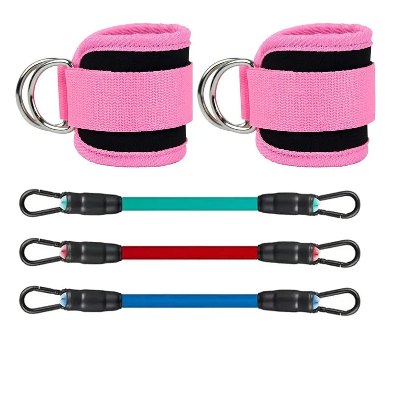 Ankle Straps Resistance Bands Set – Strength Training & Toning for Legs and Glutes