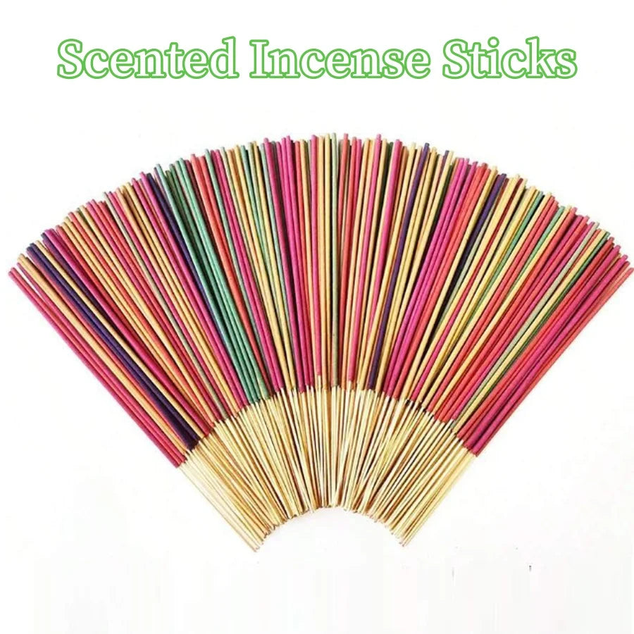 Aromatherapy Incense Sticks Set – 7 Natural Fragrances with Incense Burner for Yoga & Meditation