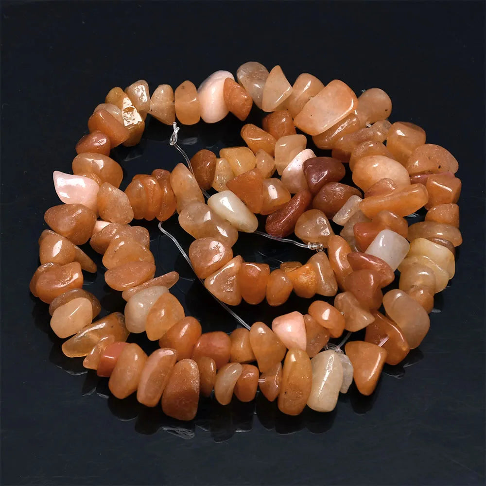 Natural Stone Chip Beads – 5-8mm Irregular Crystal Gravel for DIY Jewelry, 16-Inch (Model HK058)