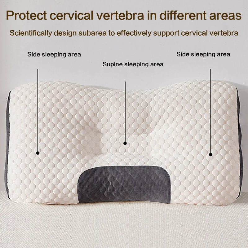 Orthopedic Cervical Neck Pillow – Soybean Fiber Massage Pillow for Sleep & Neck Support