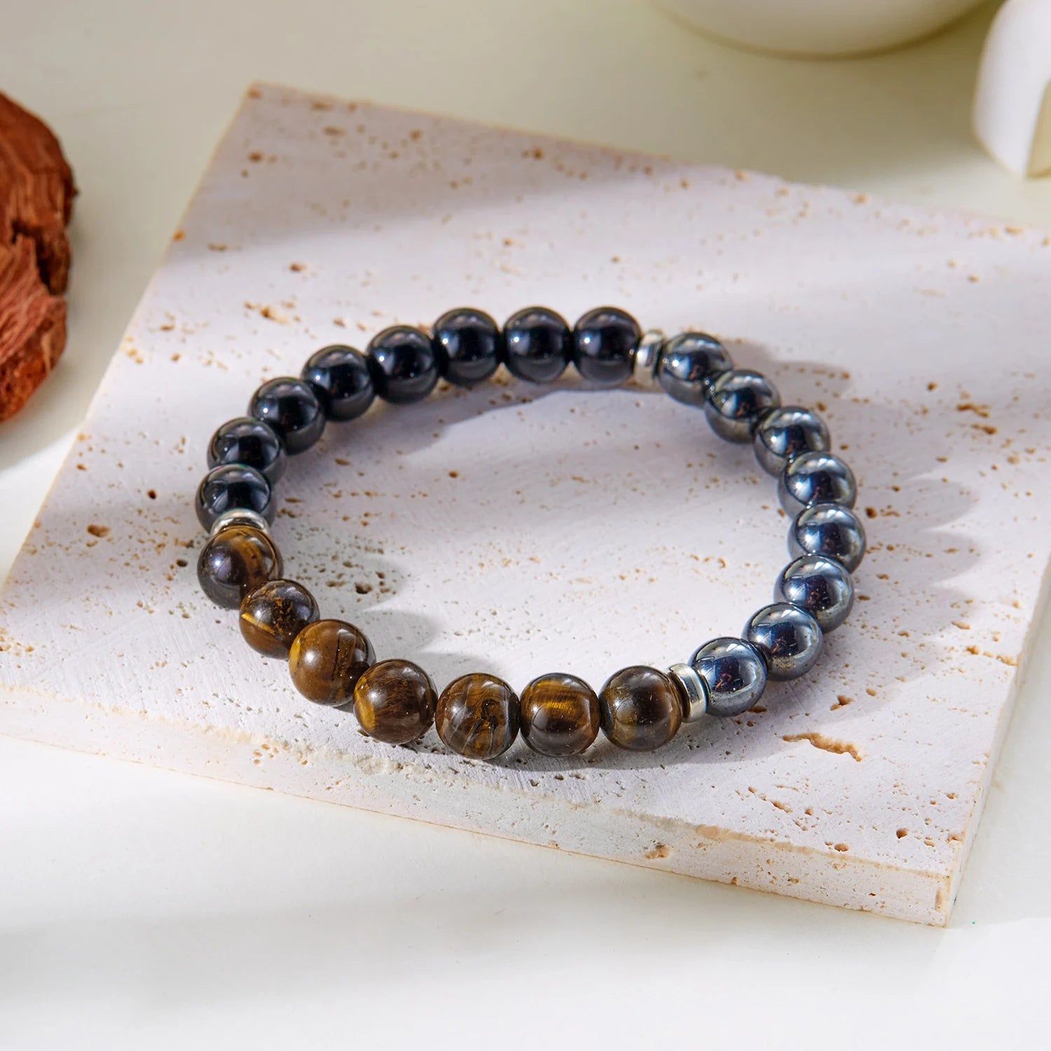 Natural Stone 7 Chakra Energy Bracelet – Good Luck & Protection Jewelry for Men and Women