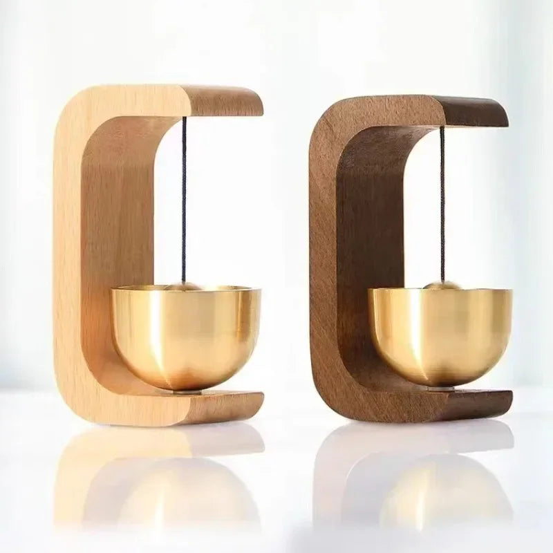 Wooden Wind Chimes Wireless Doorbell – Decorative Hanging Entrance Bell