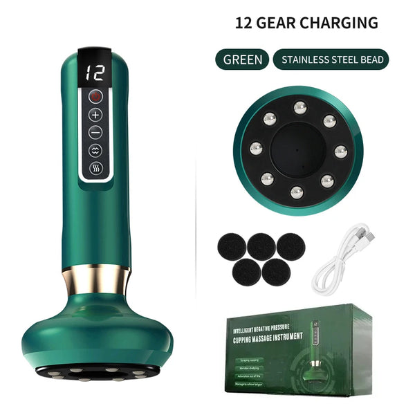 Electric Cupping & Gua Sha Massager – Anti-Cellulite Slimming Tool