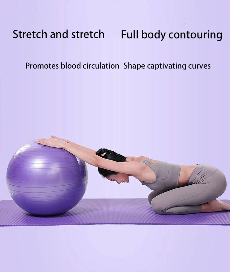 Exercise Yoga Ball – Balance Stability Swiss Ball for Home, Office & Gym