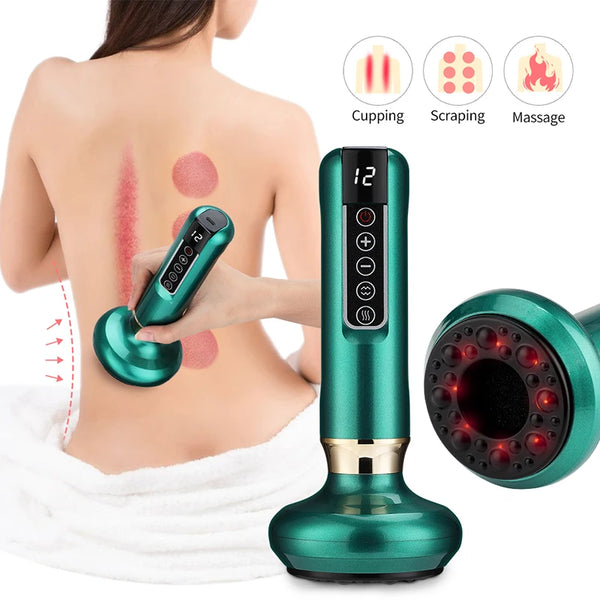 Electric Cupping & Gua Sha Massager – Anti-Cellulite Slimming Tool