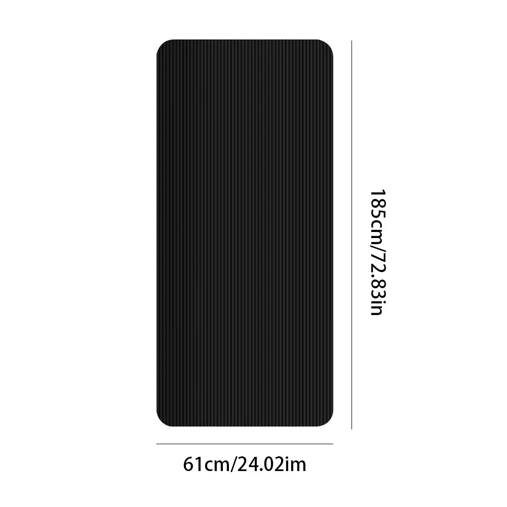 Yoga Mat – Thick Non-Slip - Solid Color NBR Fitness Mat for Home & Gym