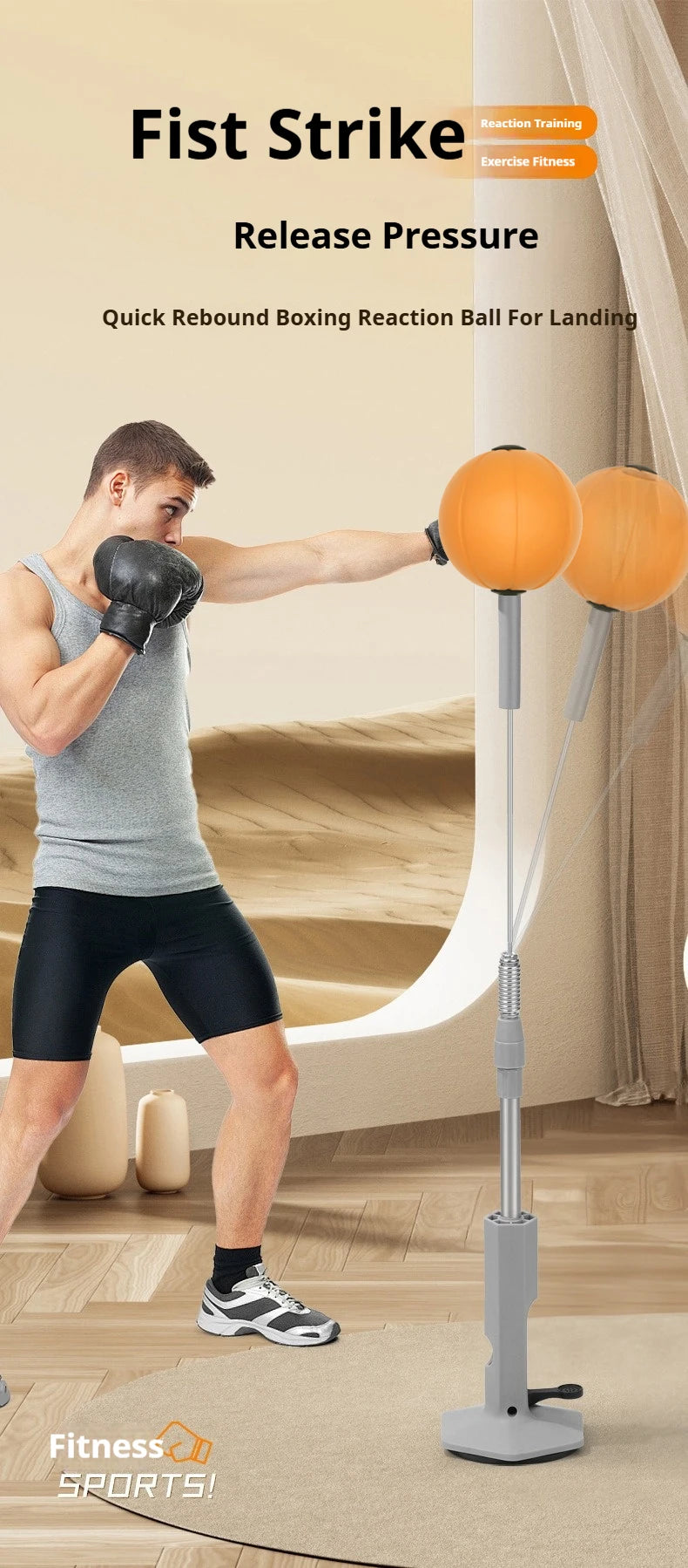 Home Boxing Speed Bag – Lightweight - Reflex & Agility Trainer for Teens & Adults
