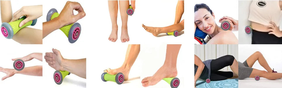 Foot Massage Roller & Yoga Ball Set – Plantar Fascia Relief & Muscle Relaxation Tool for Fitness and Recovery
