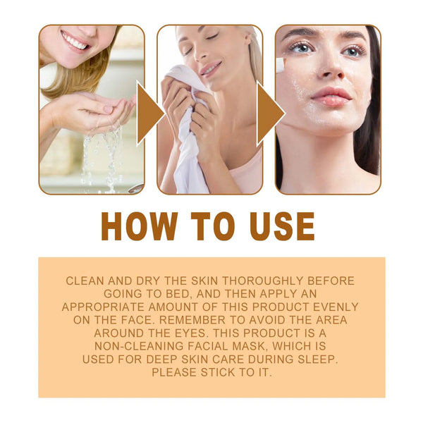 Jaysuing  Collagen moisturizing facial mask reduces facial fine lines, tightens skin, moisturizes skin, and sleeps facial mask