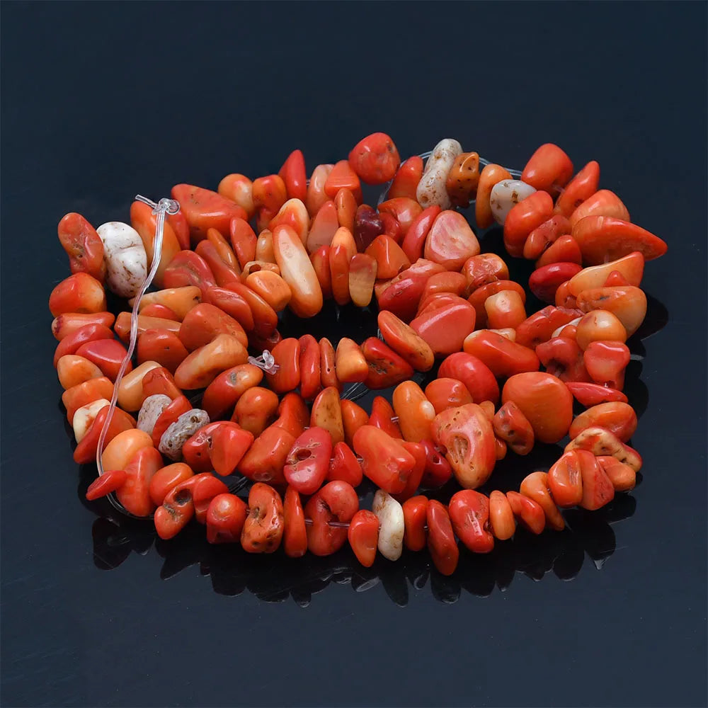 Natural Stone Chip Beads – 5-8mm Irregular Crystal Gravel for DIY Jewelry, 16-Inch (Model HK058)
