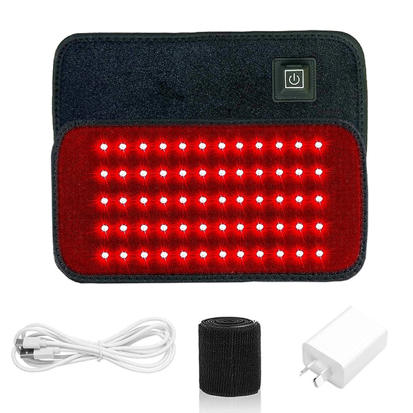 Red & Infrared Light Therapy Belt – 60 LEDs- 660nm & 850nm Slimming Heat Pad for Back, Waist & Full Body Use