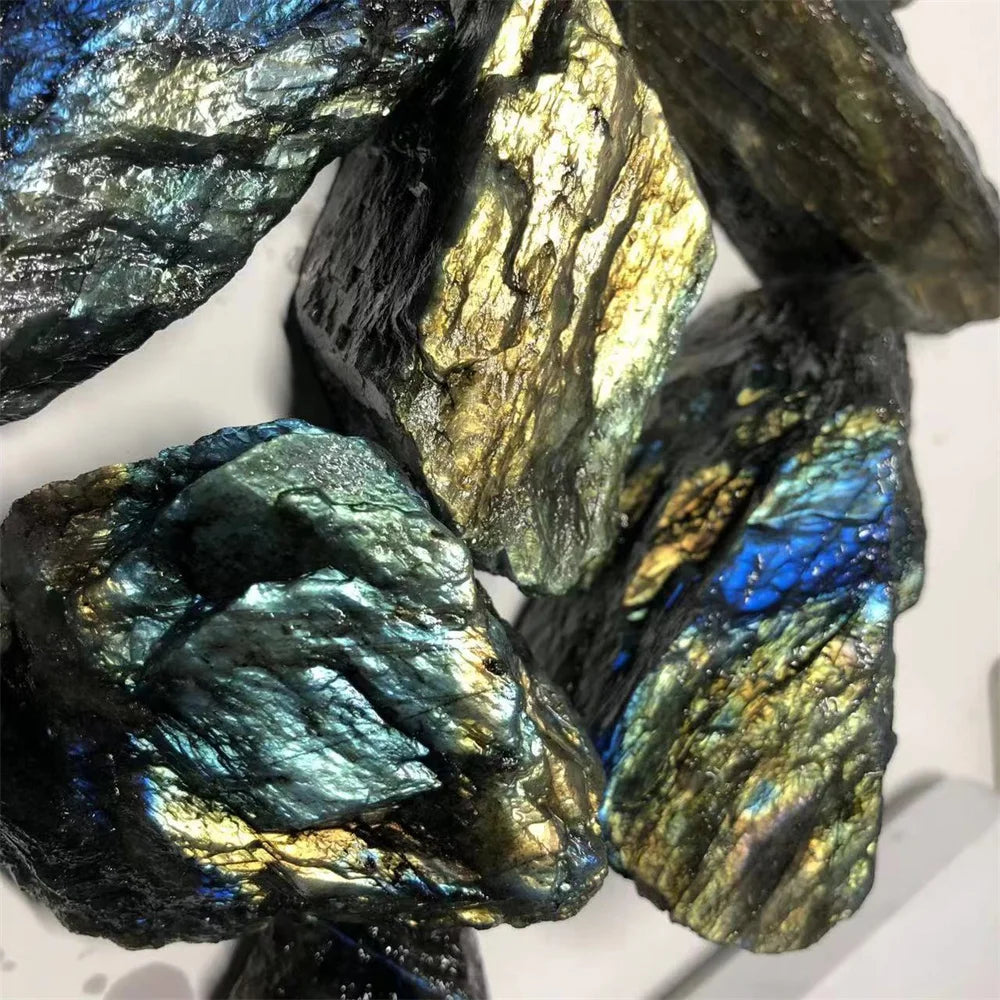 Natural Labradorite Raw Stone – Reiki Healing Mineral Specimen (20–200g)