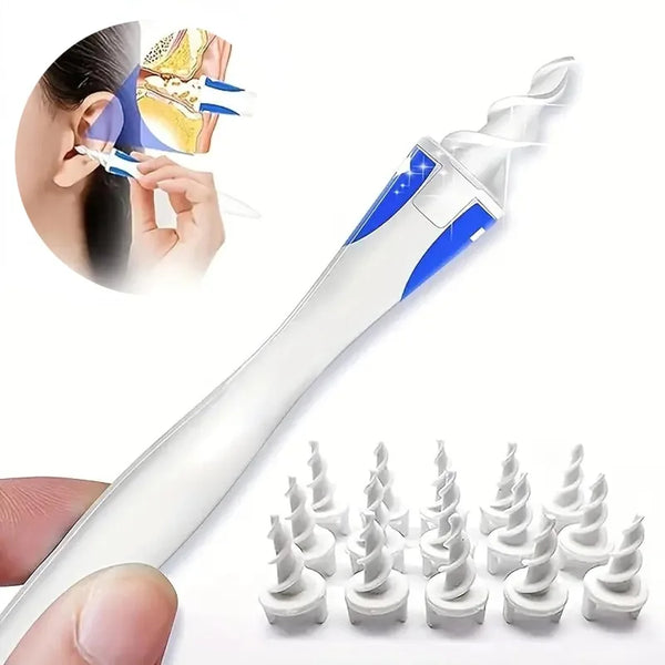 Spiral Silicone Ear Wax Removal Tool – Reusable & Gentle Ear Cleaner for Safe Hygien\